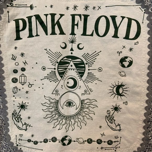 Mens Custom Pink Floyd Western Pearl Snap Band Shirt Sz M - Picture 1 of 9